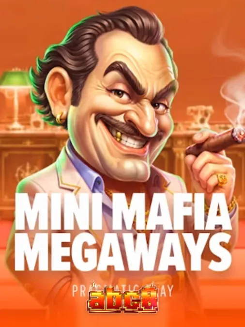 Mini Mafia Megaways স্লট গেমের একটি দৃশ্য যেখানে মাফিয়া থিম এবং মেগাওয়েজ গ্রিড দেখা যাচ্ছে